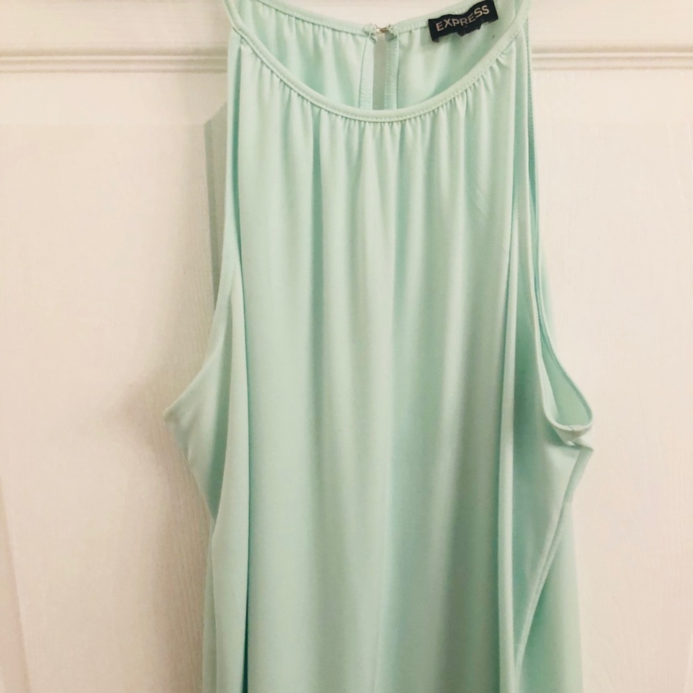 Express mint green top size large